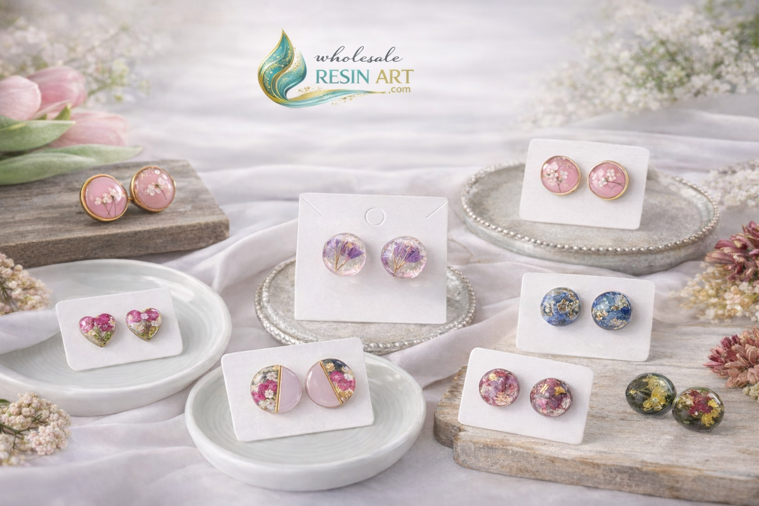 Layered resin pendants